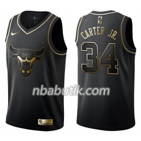NBA Mænd Trøje Chicago Bulls Wendell Carter Jr. 34 Nike Sort Golden Edition Swingman